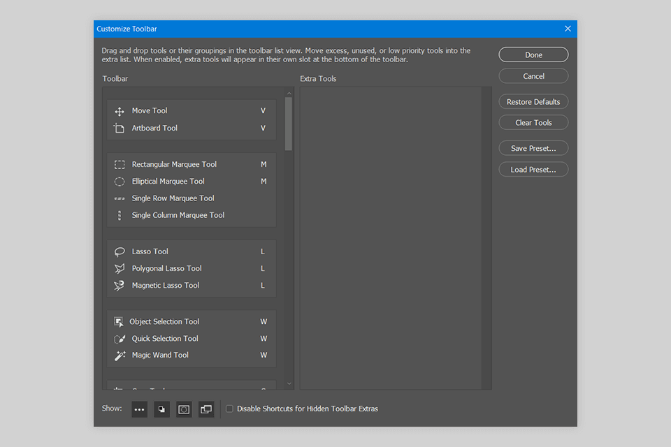 MAIN PHOTOSHOP 2023 TOOL NAMES & THEIR FUNCTIONS
