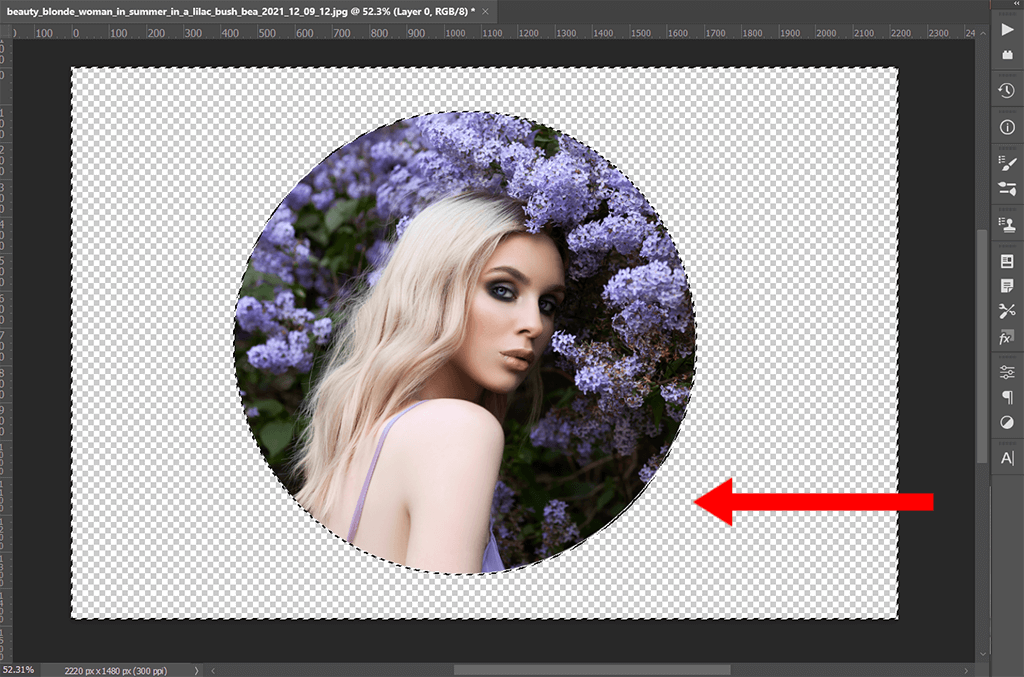 HOW TO CROP IMAGE IN CIRCLE SHAPE IN PHOTOSHOP: 7 STEPS